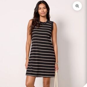 Evereve Black and White Sheath Mini Dress S M